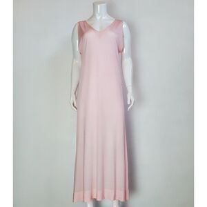 Vintage 1940s Rogers Run Proof Pink Slip Dress